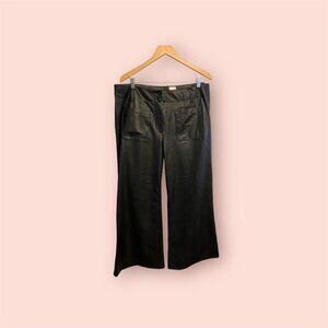 Maeve Black Leather Pants NWT FLAW